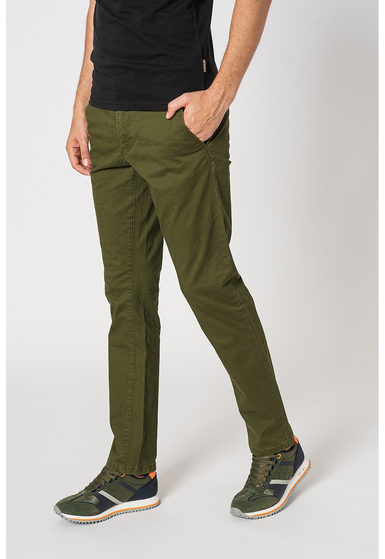 Pantaloni chino Mana Wint - Verde padure