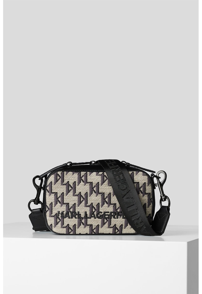 Karl Lagerfeld Чанта K/Monogram с кожа за Жени Karl Lagerfeld Чанта K/Monogram с кожа за Жени