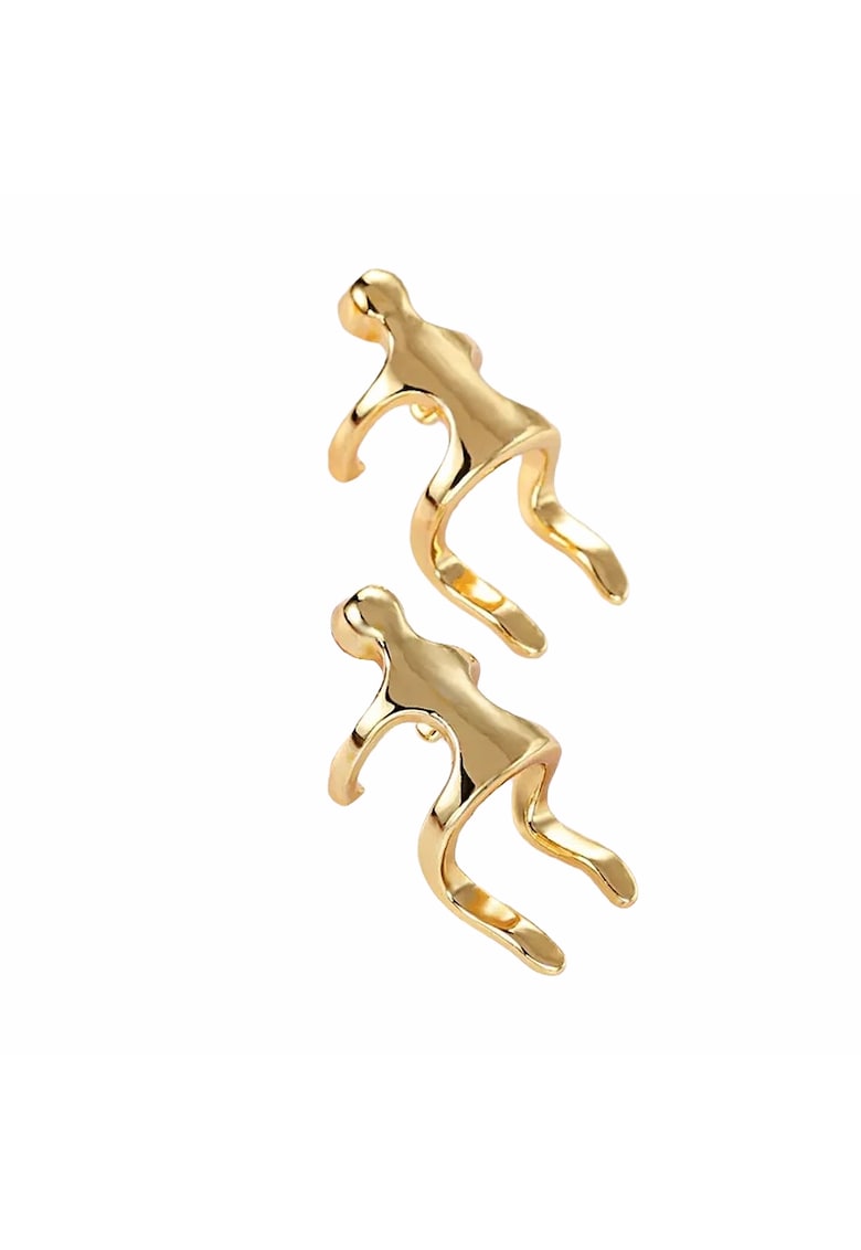 Cercei aurii - ear cuff - forma umana - Dahlia C7 - Cercei aurii - ear cuff - forma umana - Dahlia C7 -