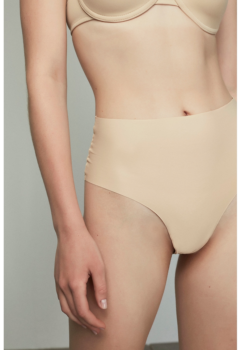 Chiloti tanga cu talie inalta