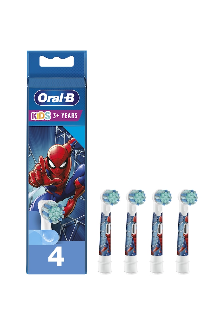 Rezerve periuta de dinti electrica pentru copii Spiderman - 4 buc