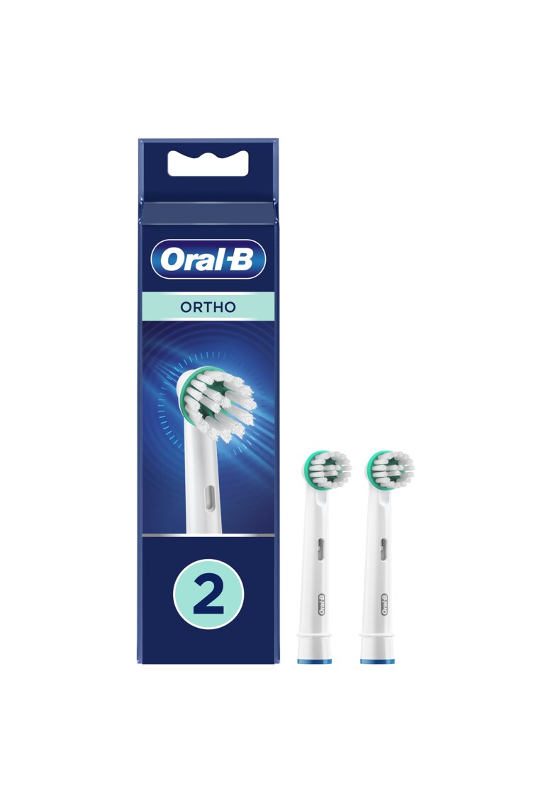 Rezerve periuta electrica ortho care - potrivite pentru aparatele dentare - 2 buc