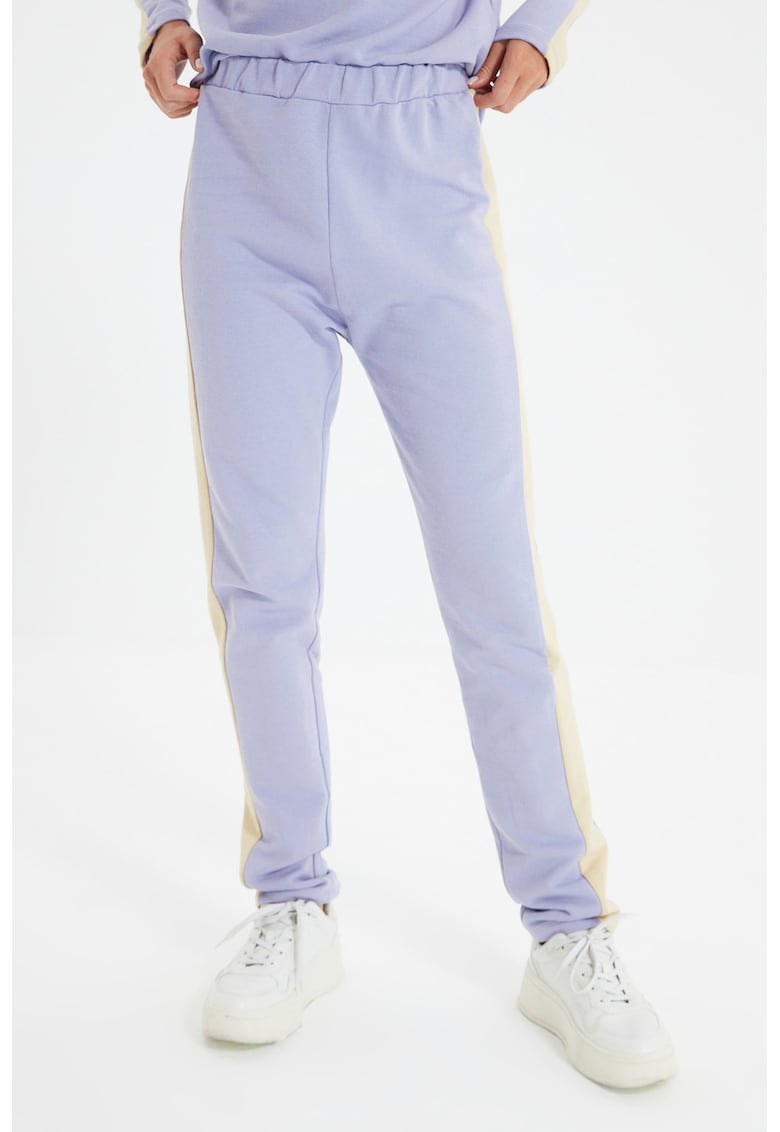 Pantaloni sport cu segmente contrastante Trendyol Colanți