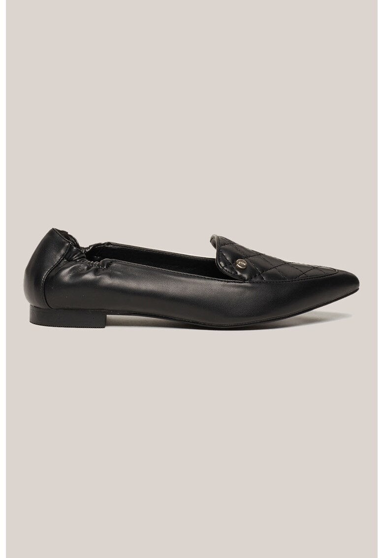 Pantofi loafer de piele ecologica cu aspect matlasat fashiondays.ro imagine 2022 13clothing.ro