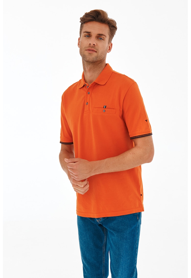 Tricou polo cu buzunar pe piept