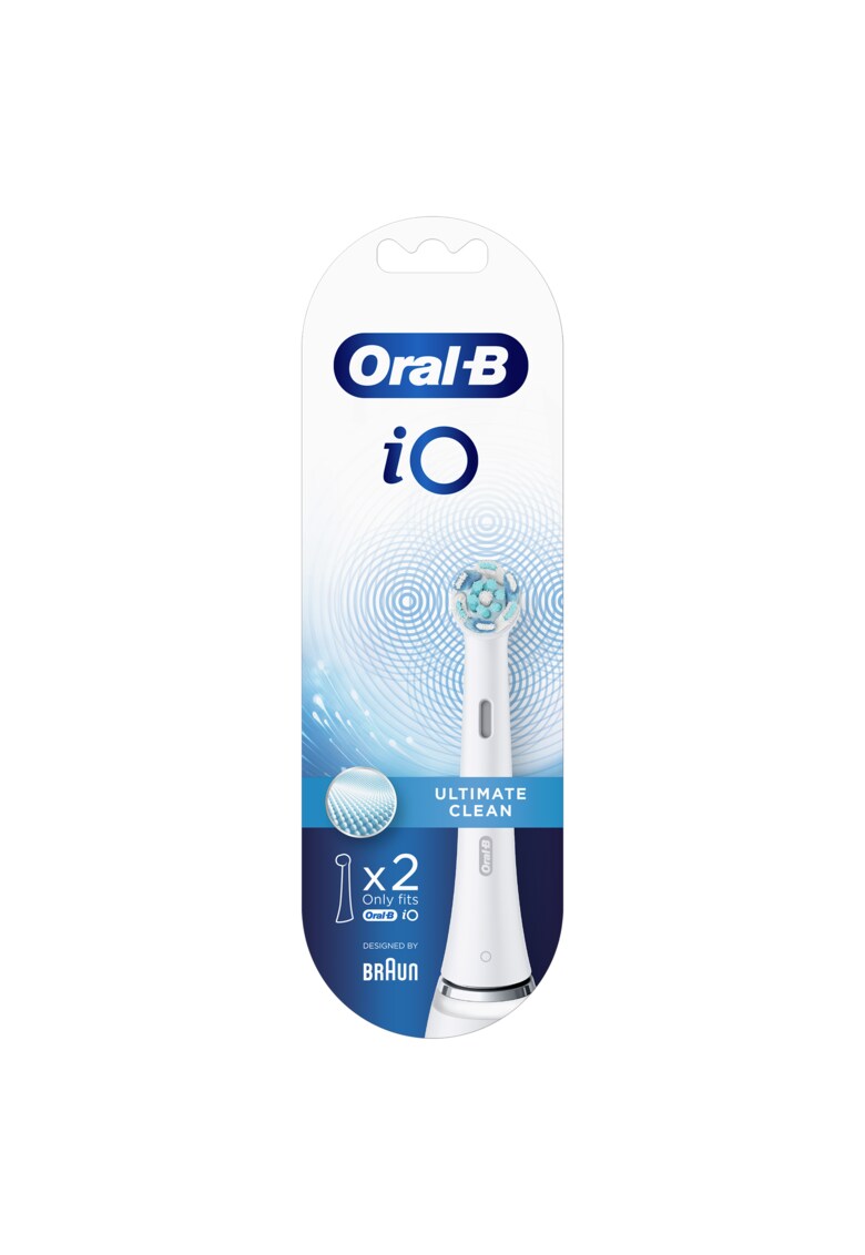 Rezerve periuta de dinti electrica io ultimate clean - compatibile doar cu seria io - alb