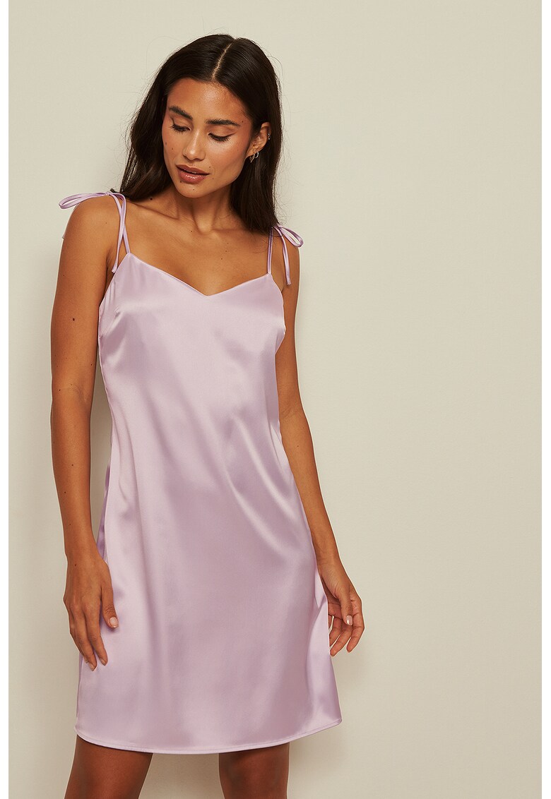 Rochie-furou de satin