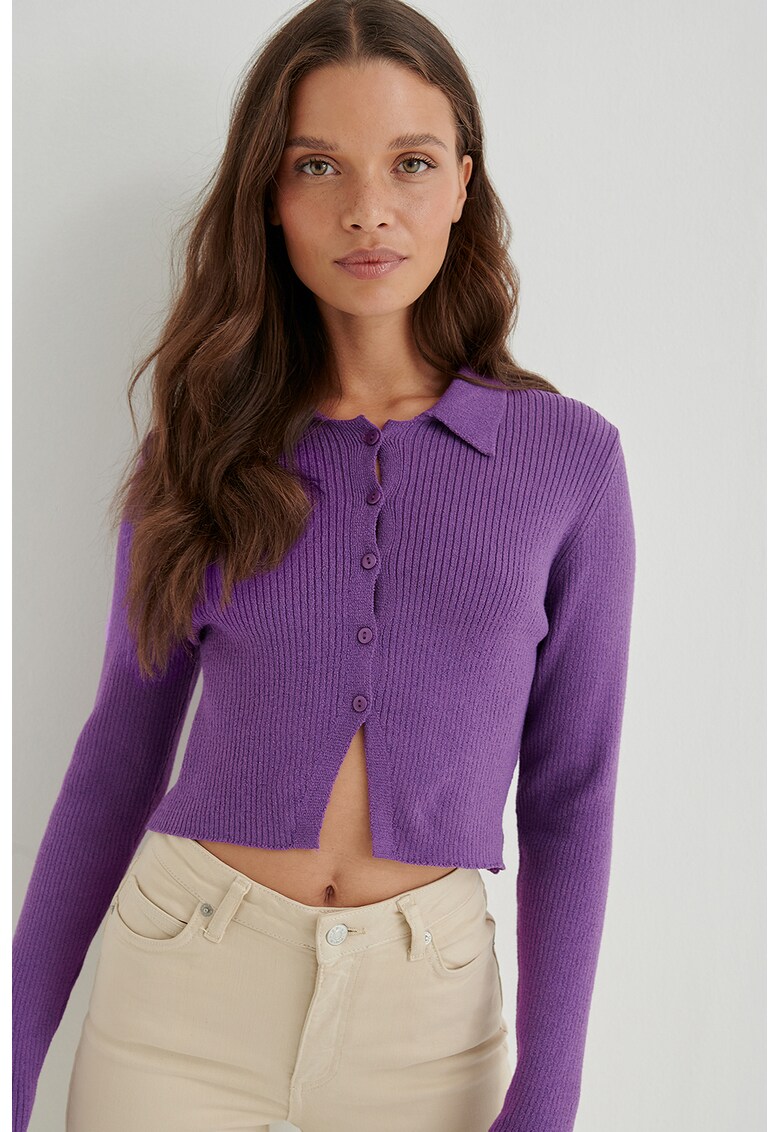 Cardigan crop striat