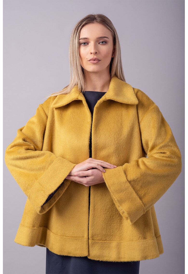 Palton lejer de lana Couture de Marie