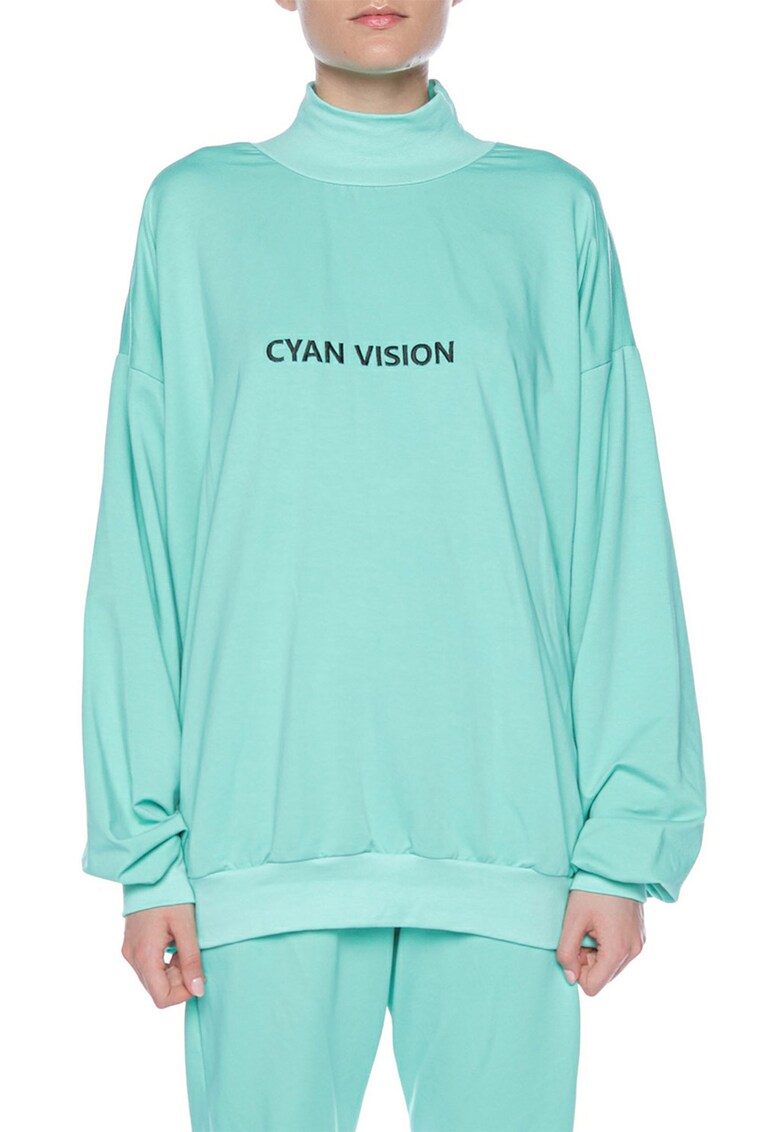 Блуза Cyan с паднали ръкави