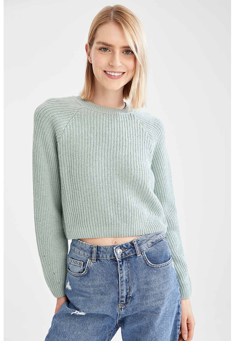 Pulover crop relaxed fit