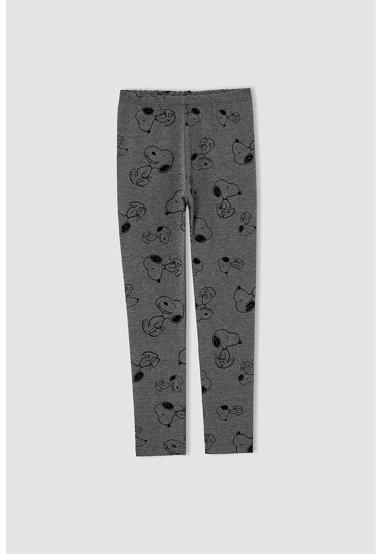 Colanti slim fit cu Snoopy
