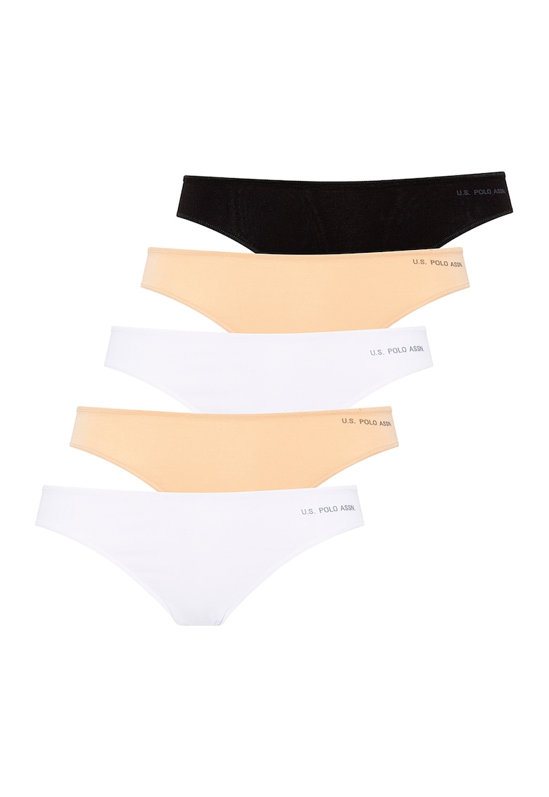 Set de chiloti din amestec de bumbac si modal - 5 perechi