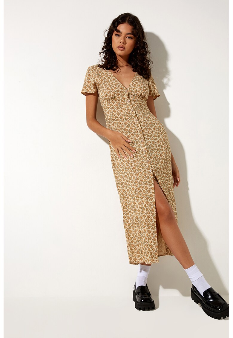 Rochie midi cu nasturi Larin