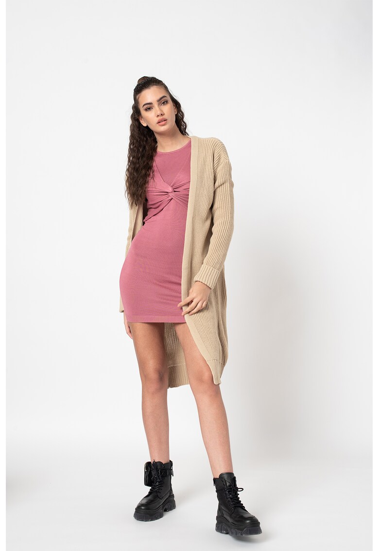 Cardigan lung cu striatii