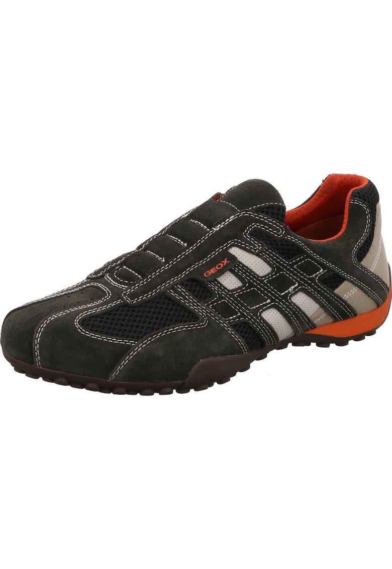 Pantofi sport barbati Snake - Material textil - Negru - Negru