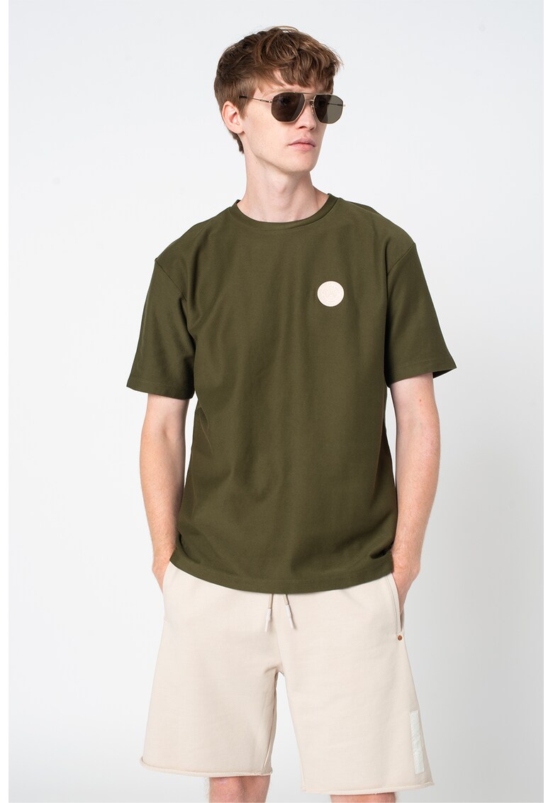 Памучна тениска с овално деколте Scotch Soda