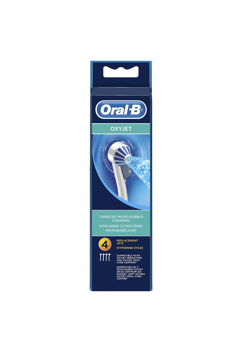 Rezerva irigator powered by Braun ED17.4 compatibil cu Oral-B OxyJet si Oral-B Oral Care Center - 4 buc