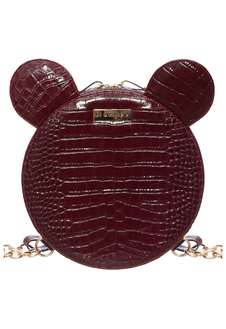 Rucsac de piele in forma de Mickey Mouse Aime fashiondays imagine noua
