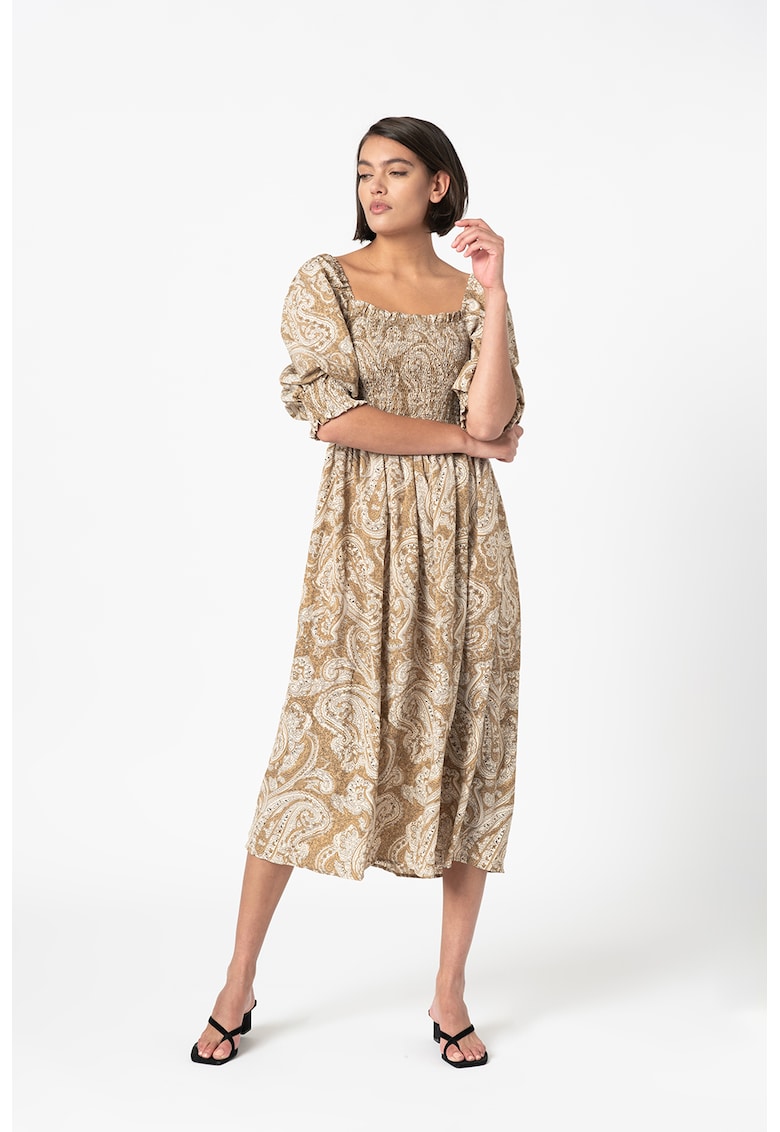 Rochie evazata cu model paisley