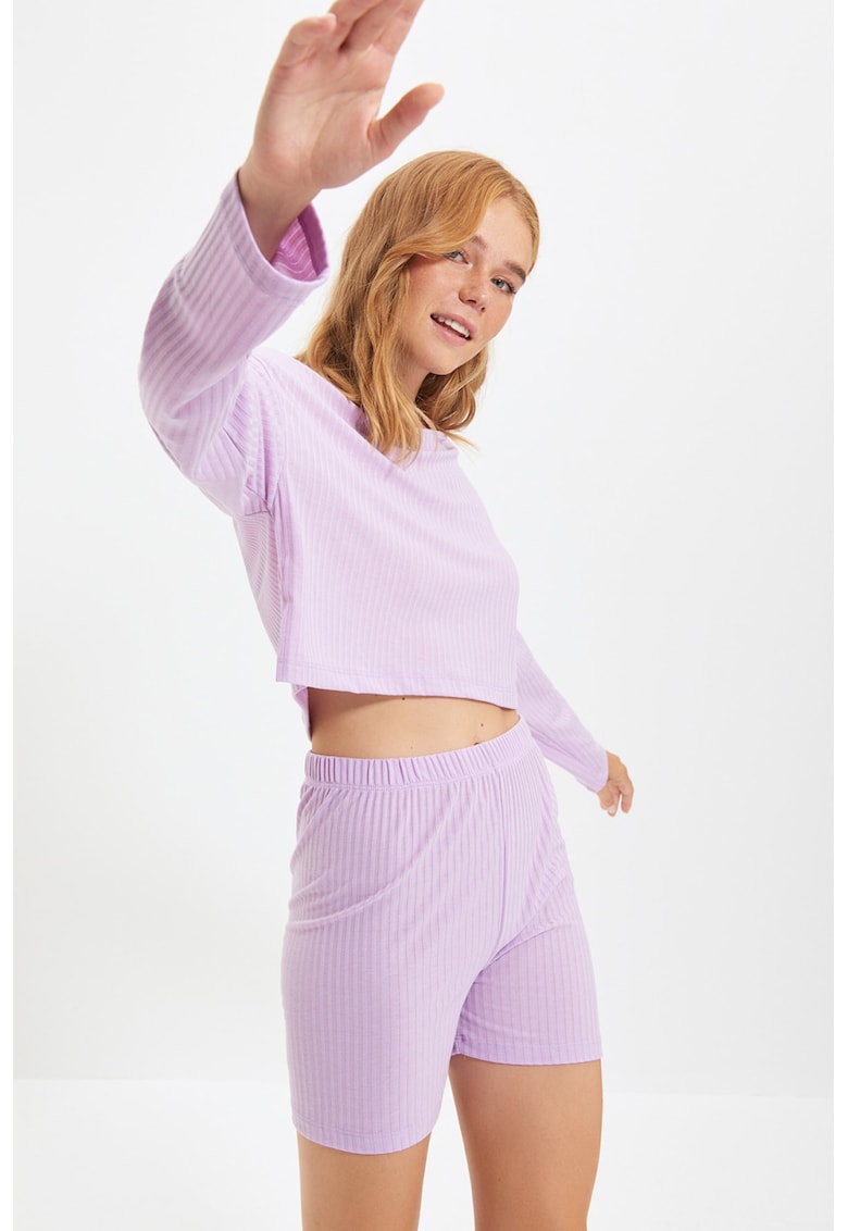 Pijama cu maneci cazute