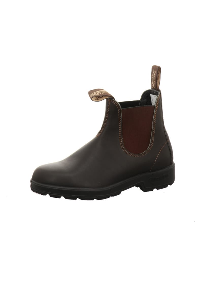 Ghete Stout - Piele naturala - Maro