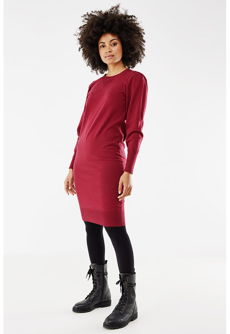 Rochie tip pulover cu detalii cu fronseuri