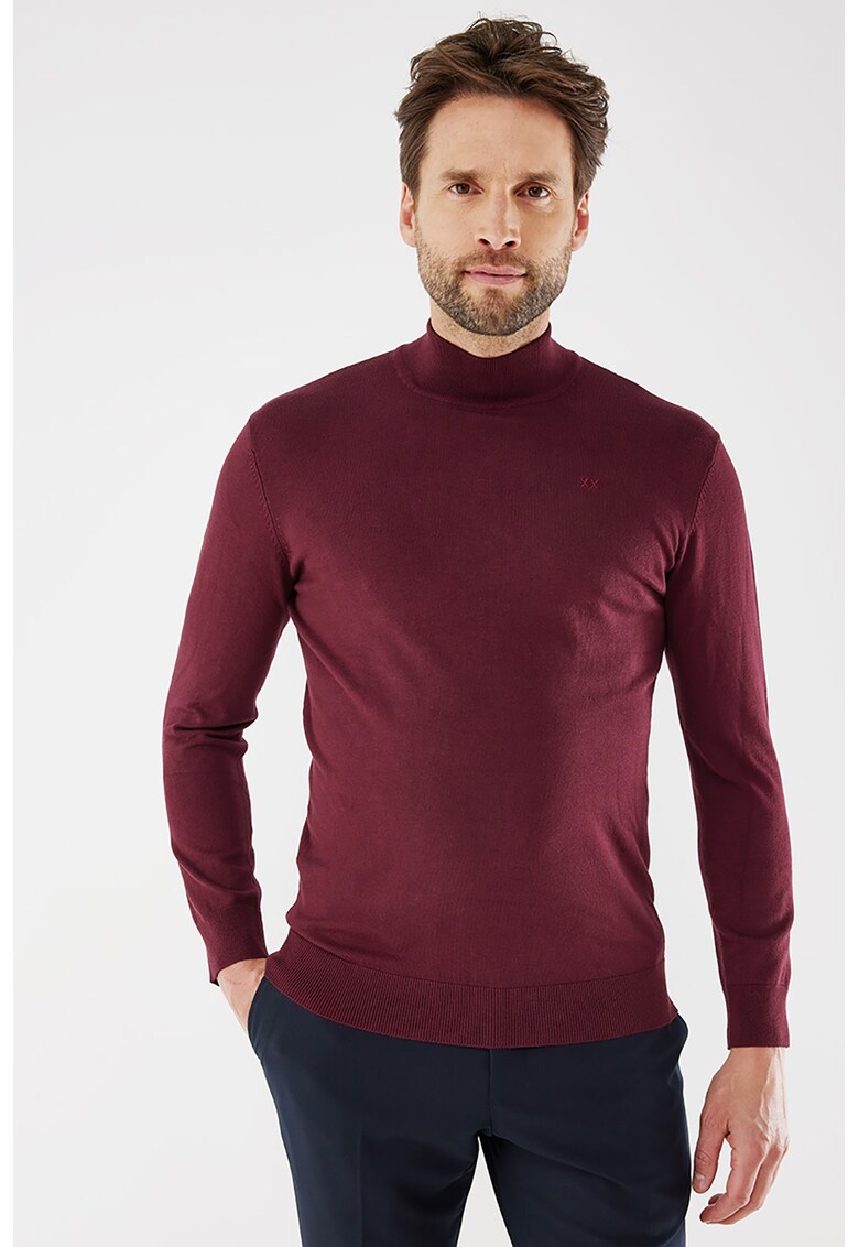 Pulover slim fit tricotat fin