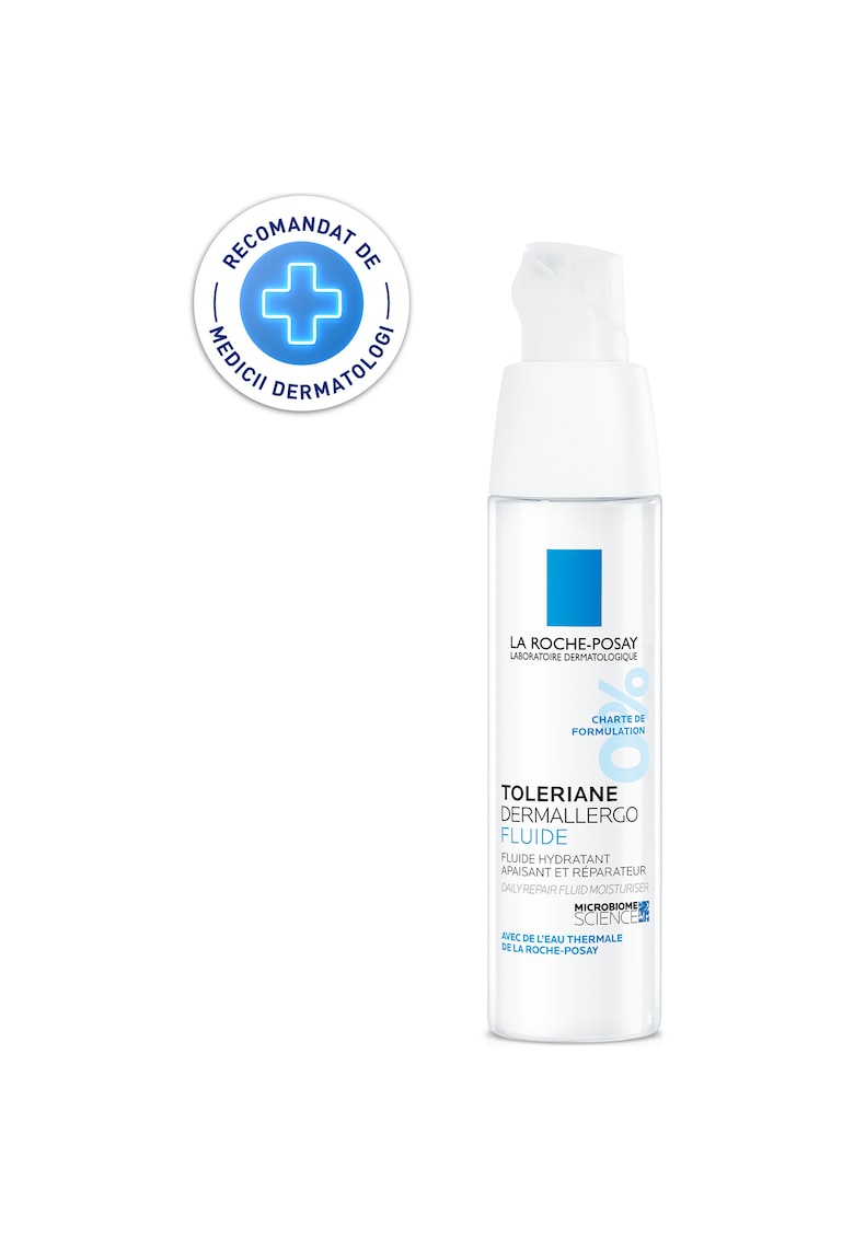 Fluid hidratant - calmant si reparator Toleriane Dermallergo Fluid - pentru tenul cu tendinta alergica sau reactiva - normal sau mixt - 40 ml