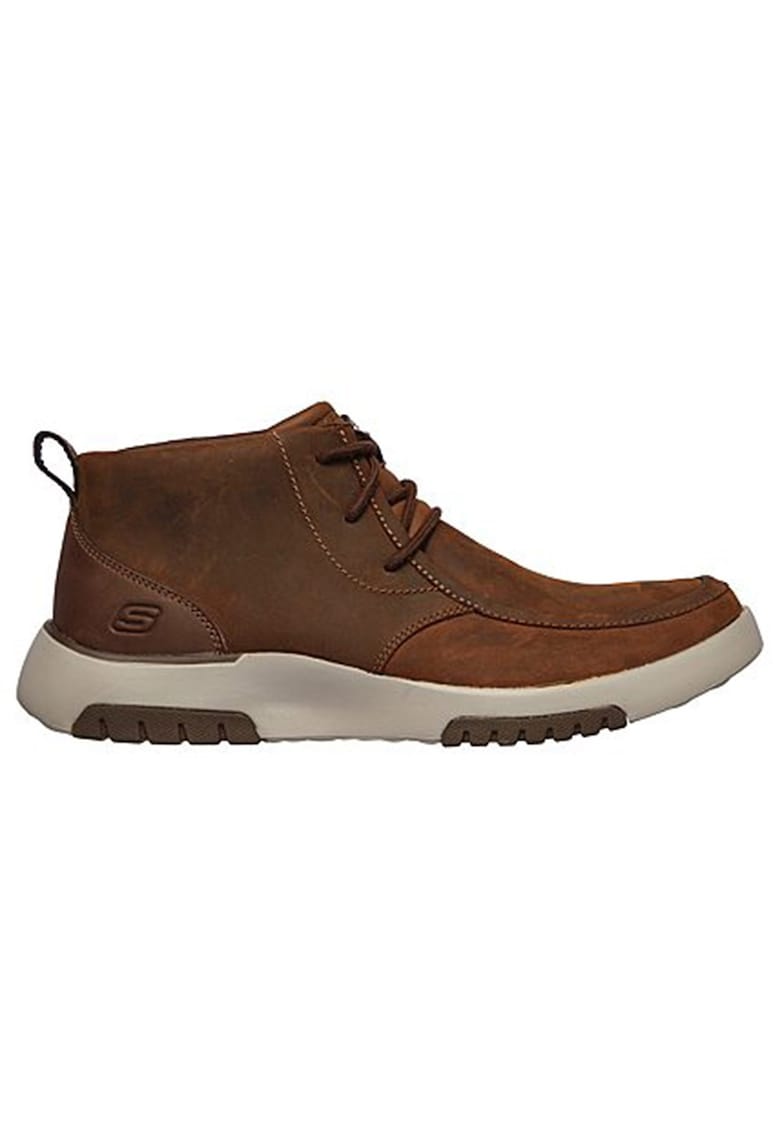 Skechers Боти Bellinger 2.0 от набук - Кафяв