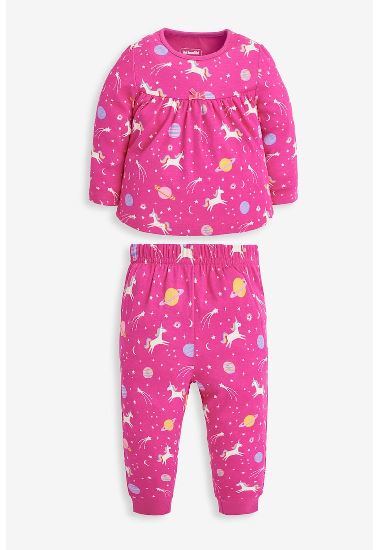 Pijama cu imprimeu unicorn