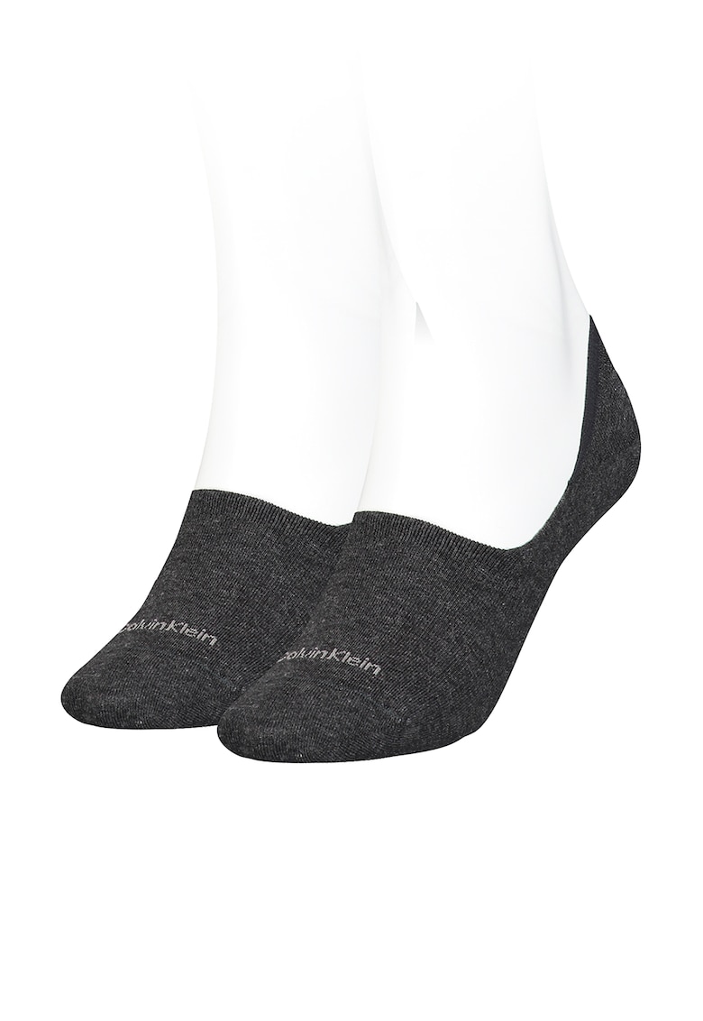 Set de sosete foarte scurte - 2 perechi - Gri antracit