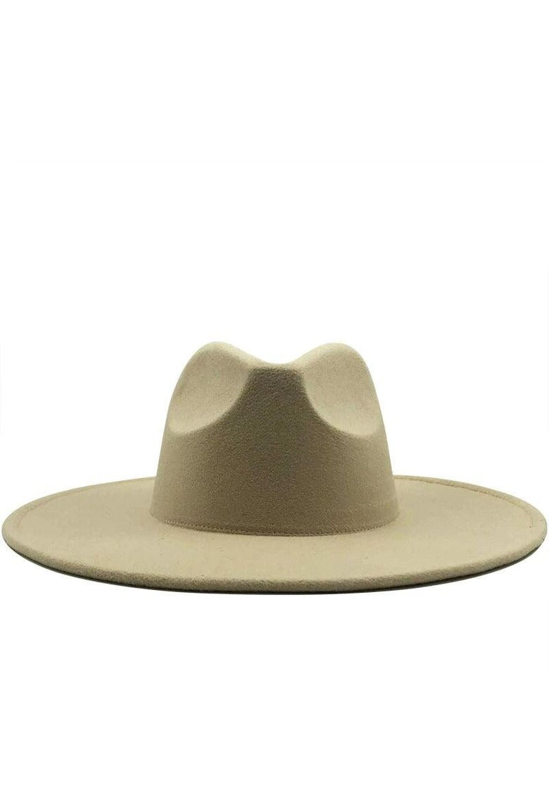 Palarie dama - bej - cu bor lat - Fabia - Palarie dama - bej - cu bor lat - Fabia -