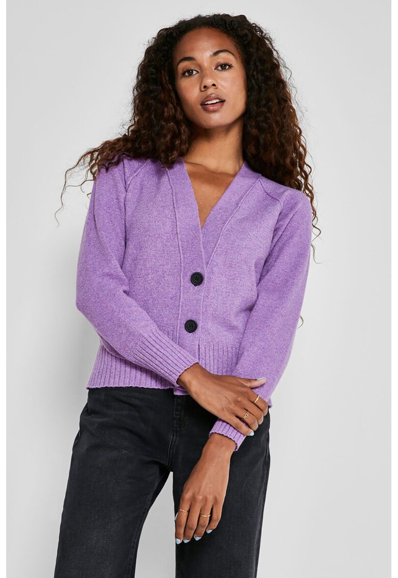 Cardigan lejer cu maneci raglan