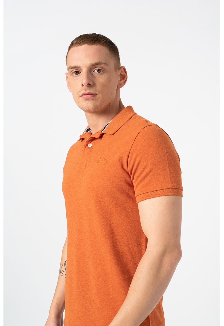 Tricou polo din material pique SUPERDRY fashiondays.ro
