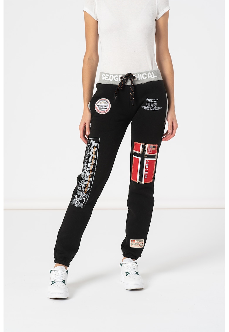 Pantaloni sport cu imprimeu logo Myer