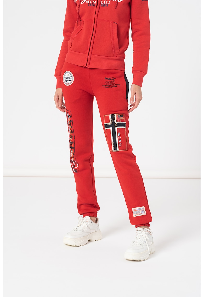 Pantaloni sport cu imprimeu logo Myer