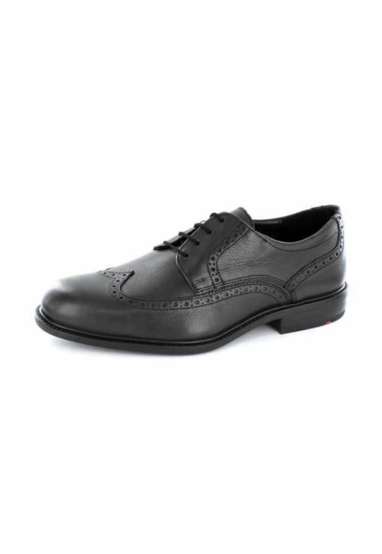 Pantofi Kaleb - Piele/ Sintetic - Negru - Negru