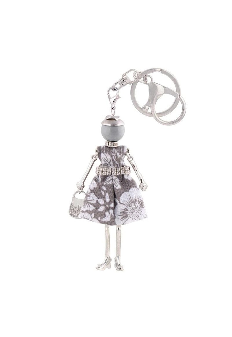Breloc argintiu - papusa gri - Gerson C5 -