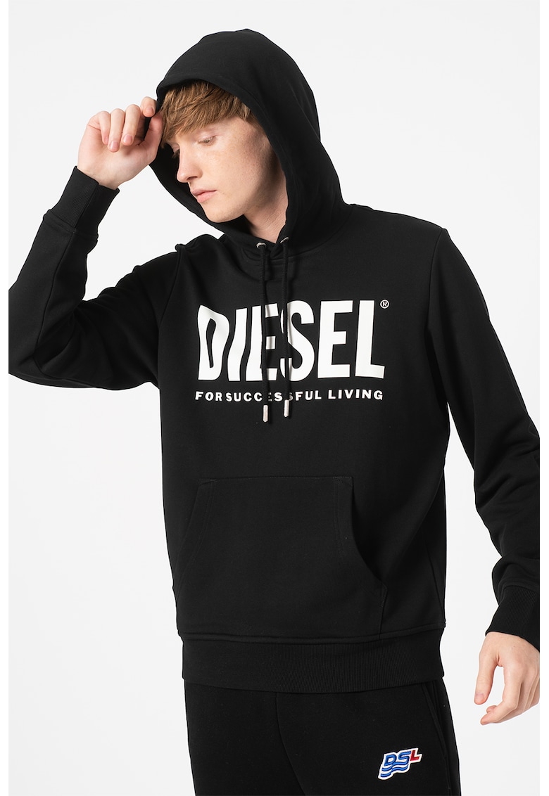 Diesel Худи с лого и джоб кенгуру за Мъже Diesel Худи с лого и джоб кенгуру за Мъже