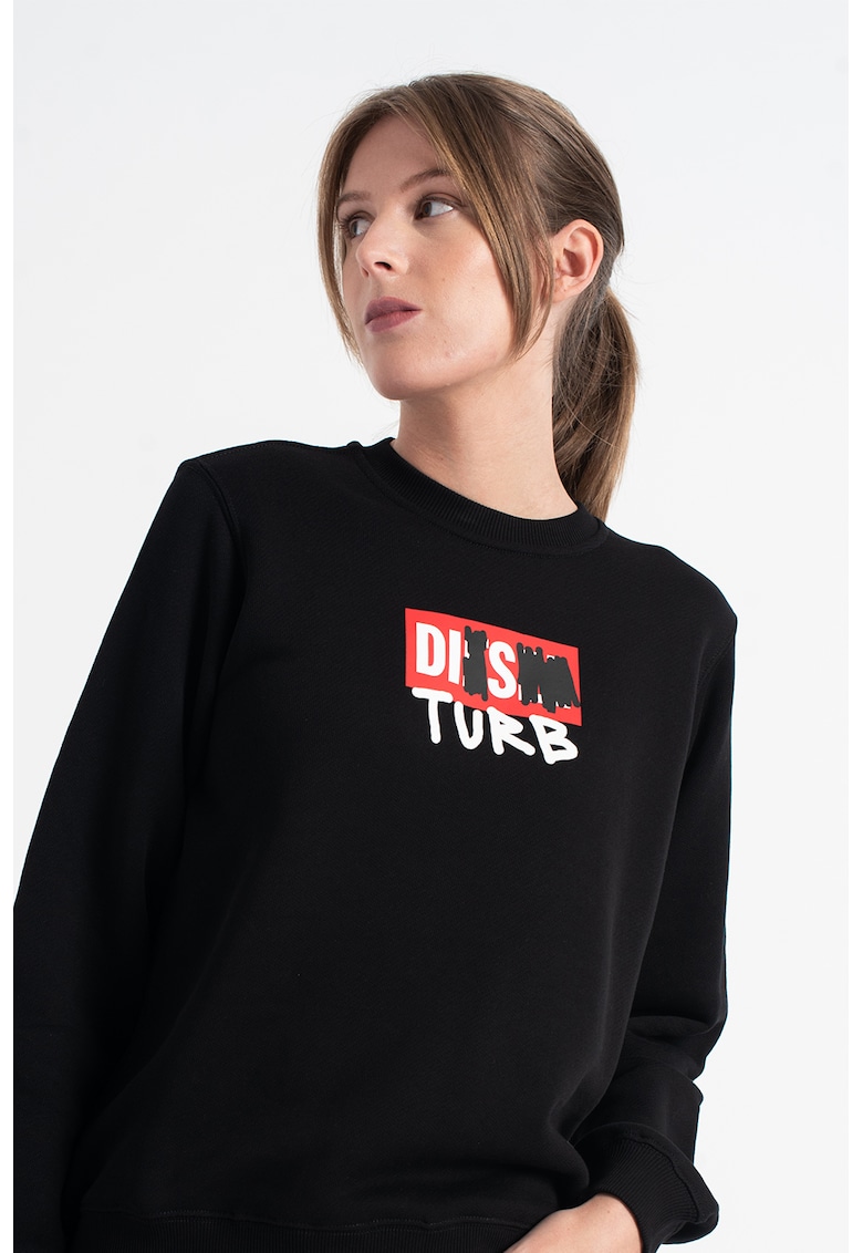 Bluza sport cu imprimeu F-Angs - Negru