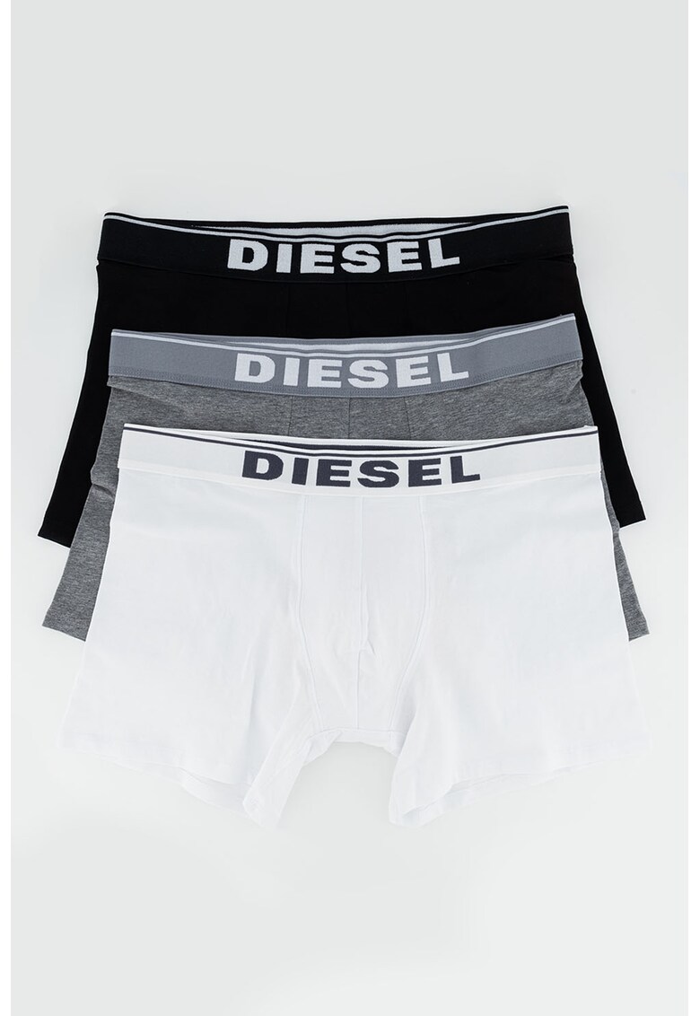 Set de boxeri cu banda logo in talie – 3 perechi Diesel imagine 2022 reducere