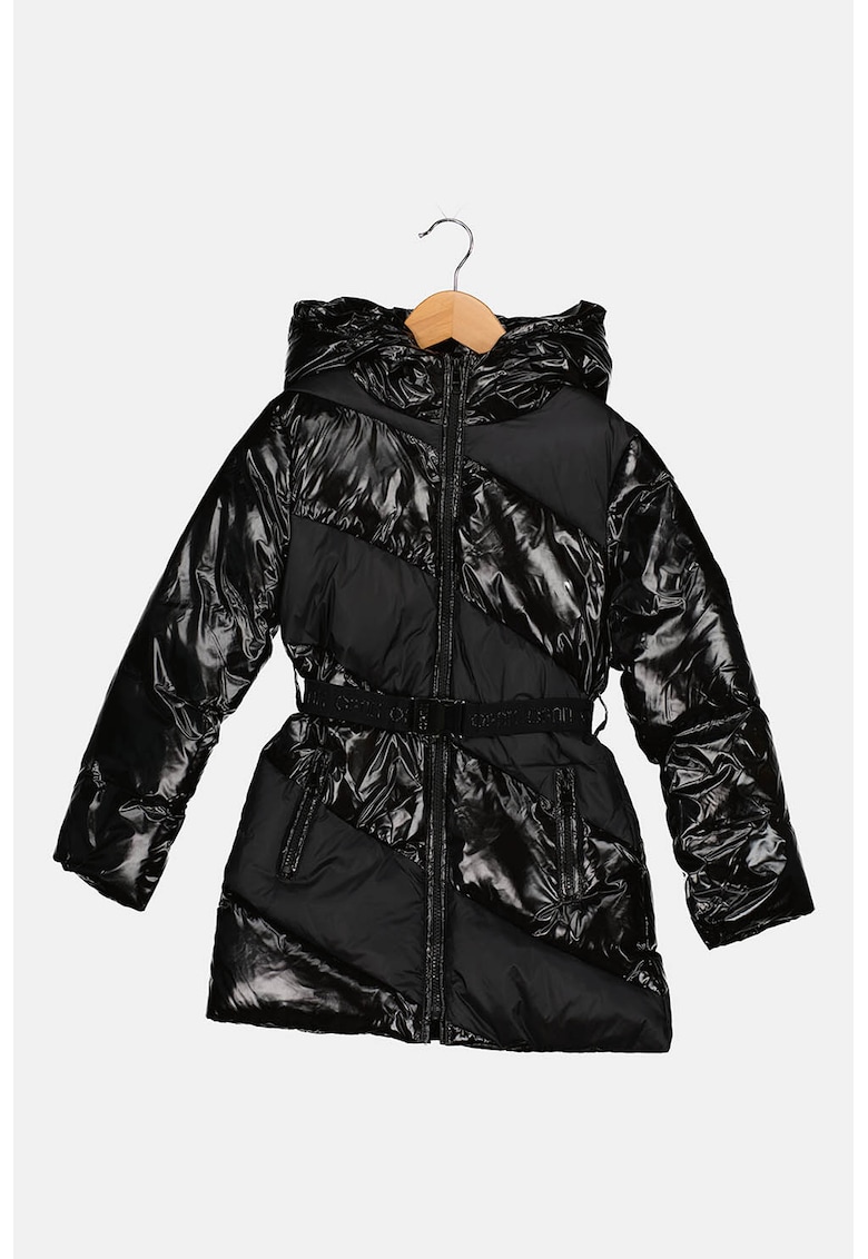 Geaca cu aspect matlasat - Negru