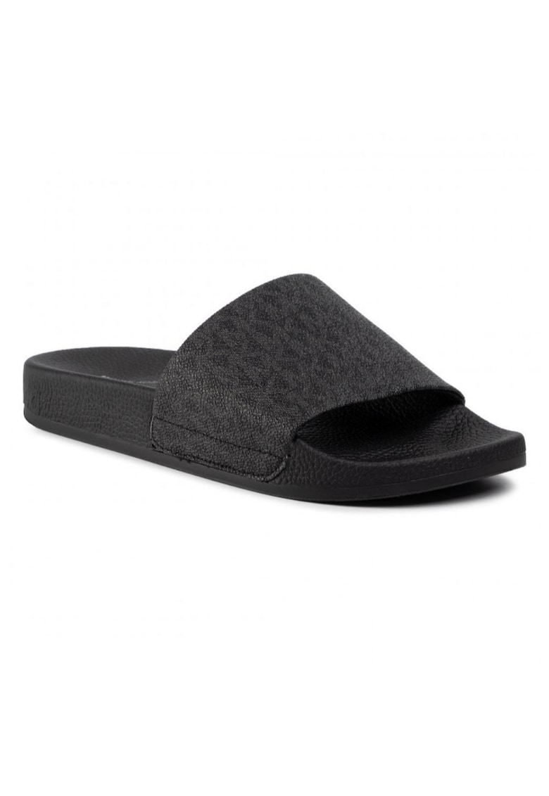 Papuci barbati - Jake Slide Black - Cauciuc - Negru