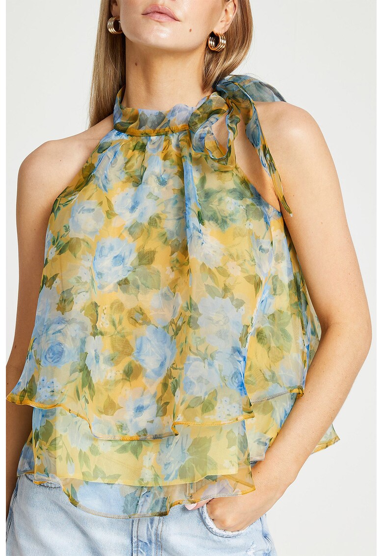 Десенирана блуза без ръкави RIVER ISLAND