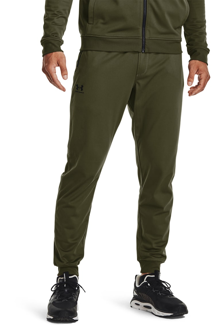 Pantaloni jogger cu snur in talie pentru fitness Sportsyle