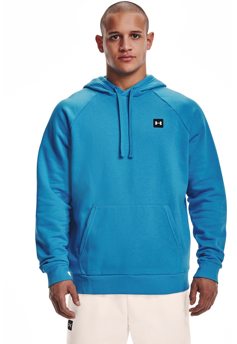 Hanorac cu buzunar kangaroo pentru fitness Rival - Albastru