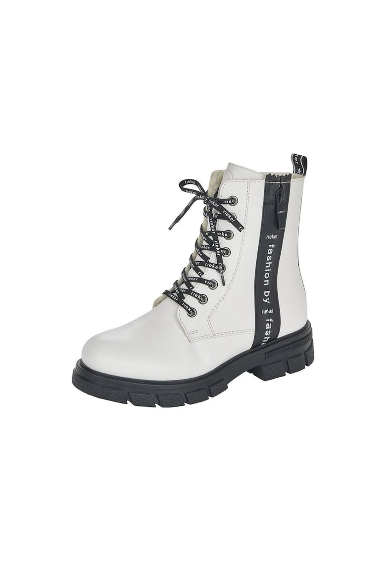 Ghete sport dama - Tora Weiss - Piele ecologica - Alb