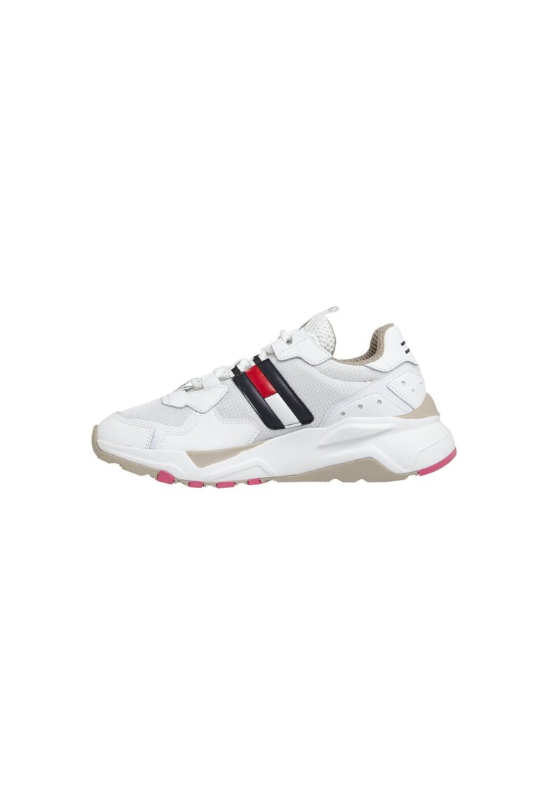 Pantofi sport dama - Tommy Jeans Cool Runner - Poliuretan - Alb