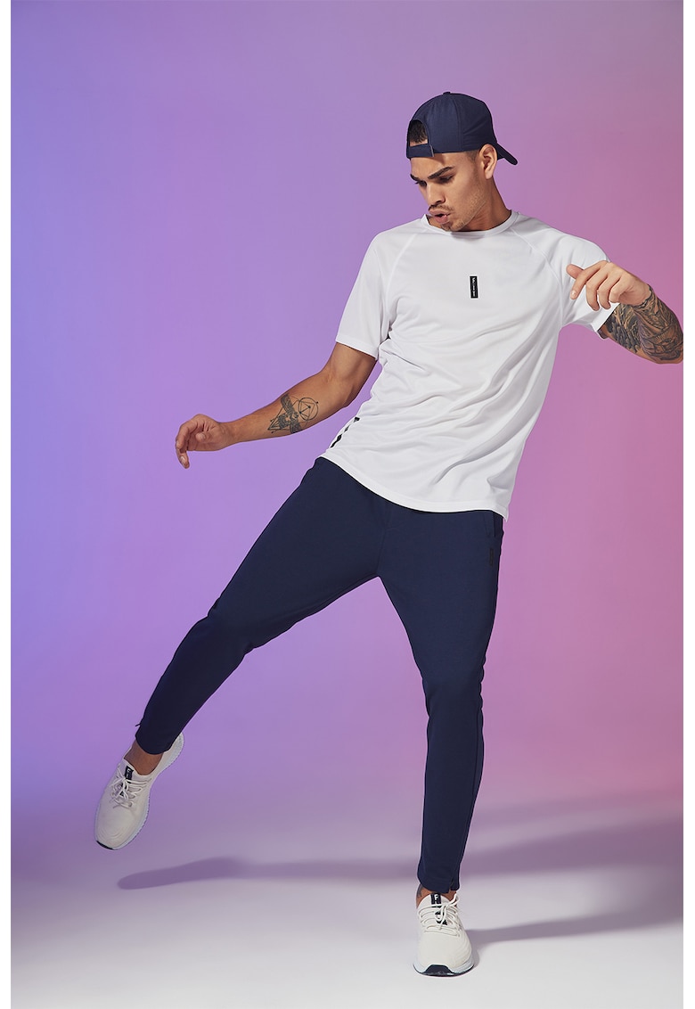 Pantaloni sport cu slituri cu fermoar